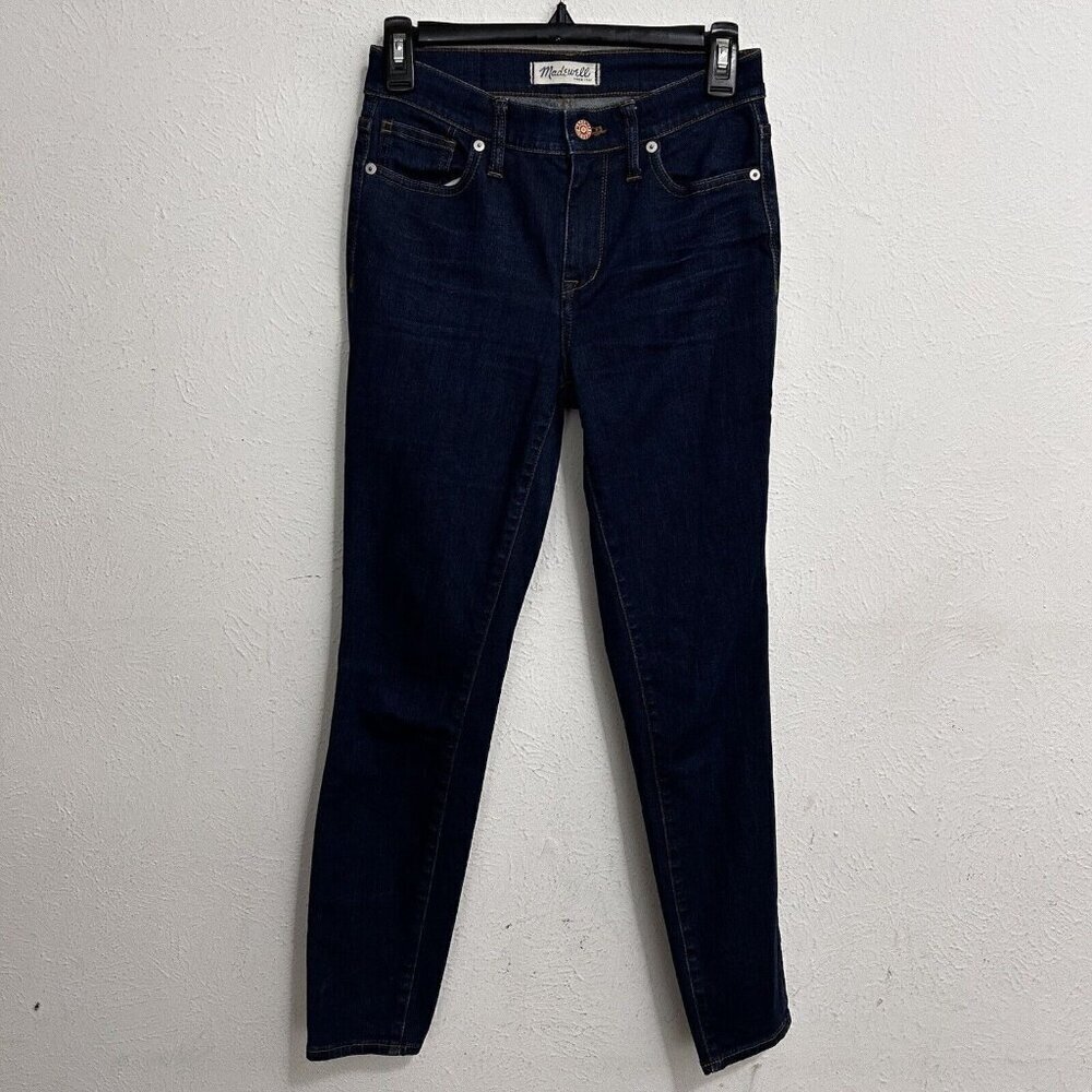 Madewell Womens Size 26 High Riser Skinny‎ DenimJeans Dark Wash Stretch